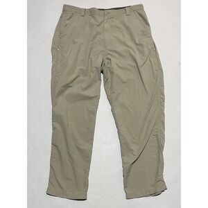 REI Co-Op Adventure Pants Mens 36 X 30 Beige Outdoor Hiking Utility UPF 40+